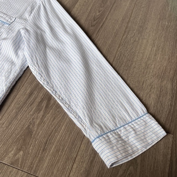 J. Crew Flannel Long-Sleeve Pajama Top In Stripe Size XXL - Picture 3 of 12